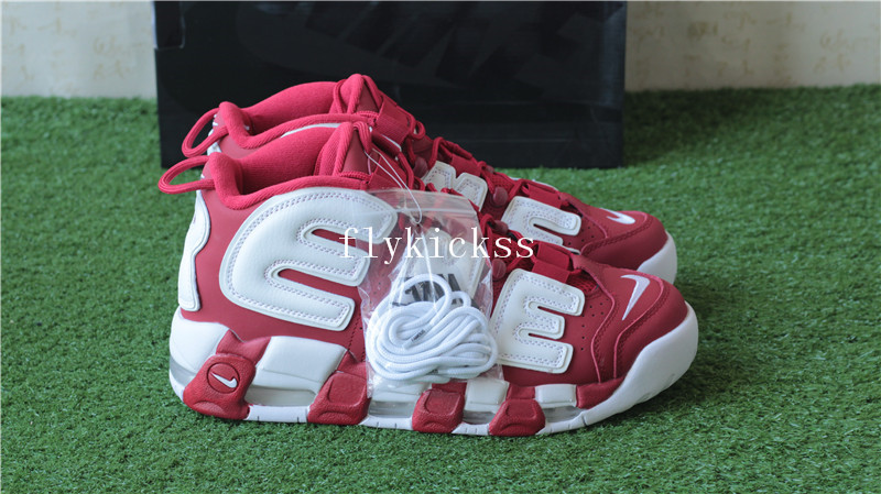 Authentic Supreme X Nike Air Uptempo Red